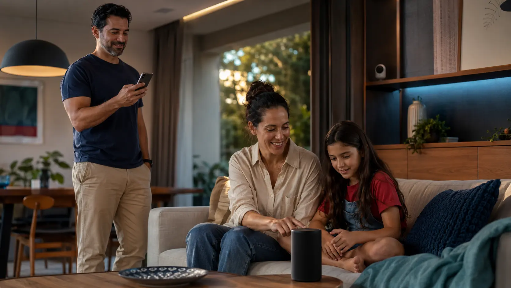 Casa com dispositivos inteligentes conectados